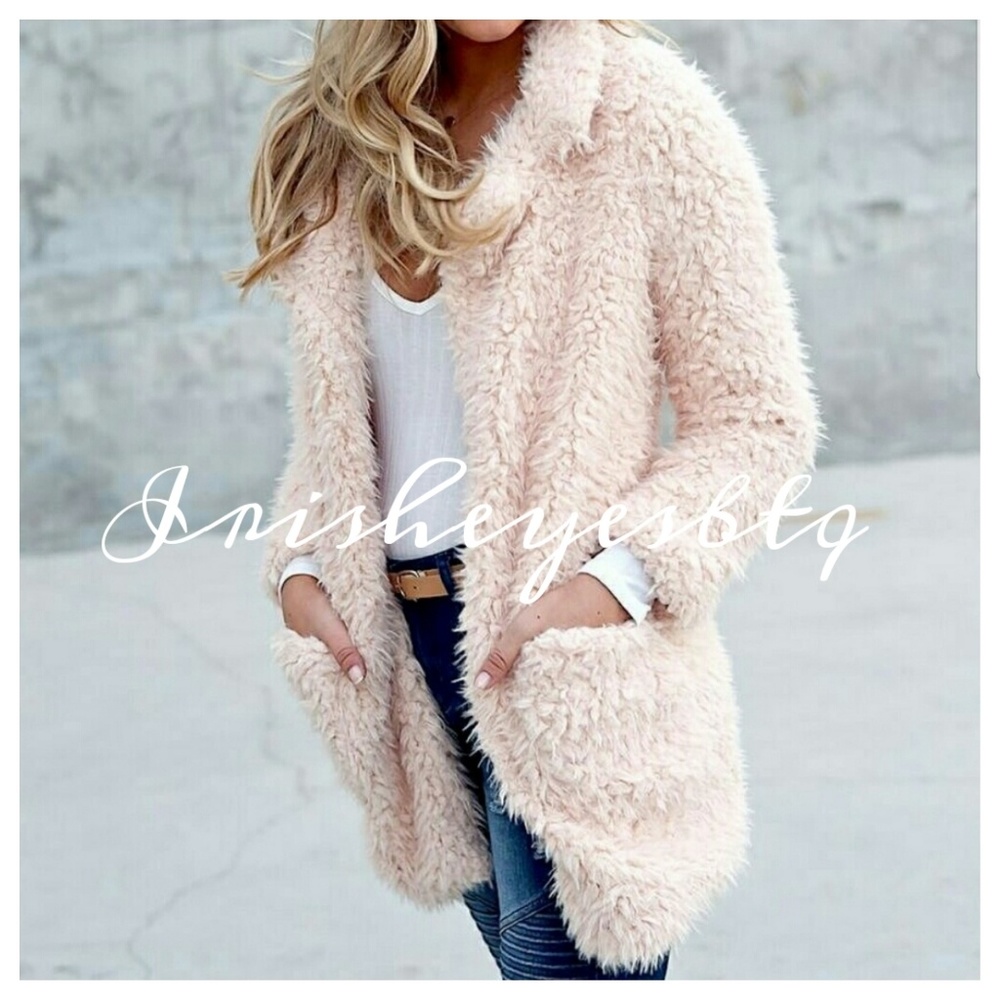 Daphne shaggy faux fur coat - Picture 3 of 7